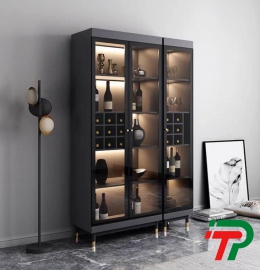 Tủ trang trí cánh kính 04